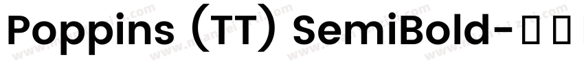 Poppins (TT) SemiBold字体转换